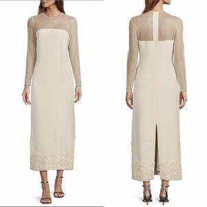 NWT ANTONIO MELANI x Elizabeth Damrich Babe Mesh Crepe Soutache Dress, Size 4